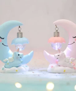 Cute Moon Unicorn Night Light