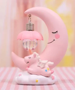 Cute Moon Unicorn Night Light