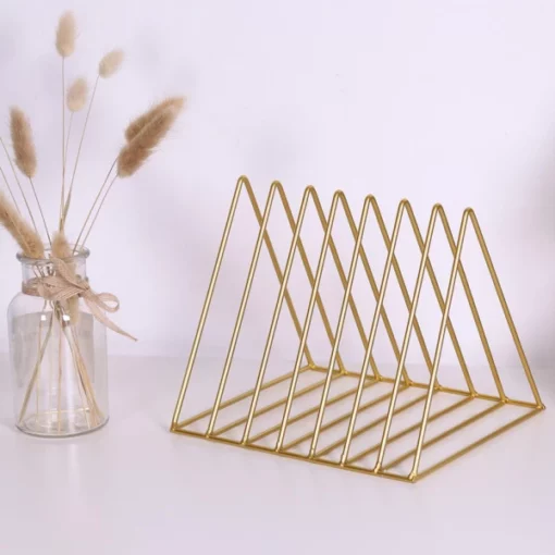 Decorative Gold Magazine Holder Stand