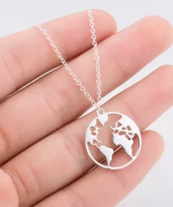 World Necklace Pendant