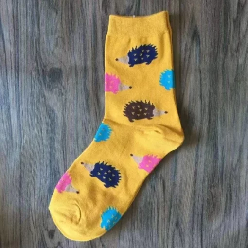 Cute Animal Print Hedgehog Socks