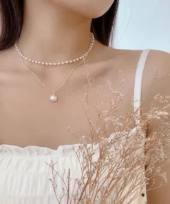 Pearl Layered Double Choker Necklace