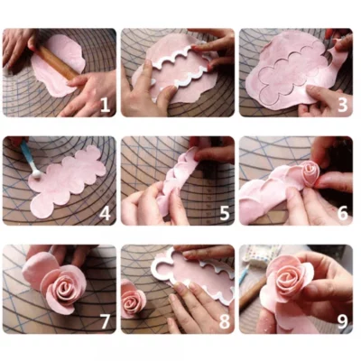 Easy Rose Cutter Set for Fondant