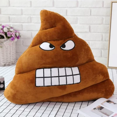 Plush Poop Emoji Pillow