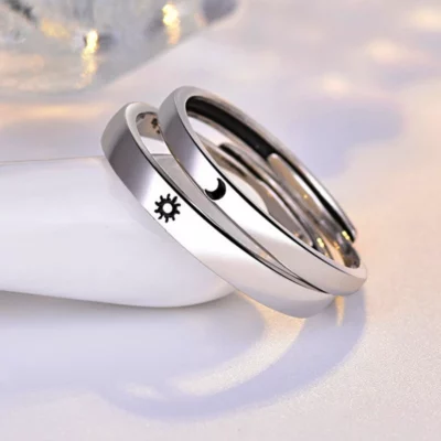 Sun and Moon Promise Ring For Couples