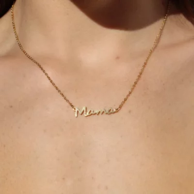 Letter Mama Necklace Gold Chain