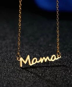 Letter Mama Necklace Gold Chain