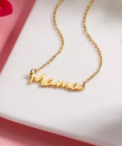 Letter Mama Necklace Gold Chain