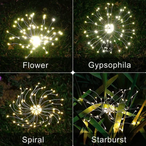 Solar Sparkler Lights For Garden Paths & Walkways