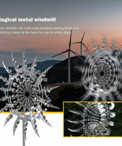 Unique and Magical Metal Windmill