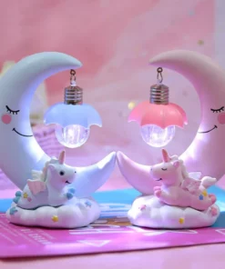 Cute Moon Unicorn Night Light