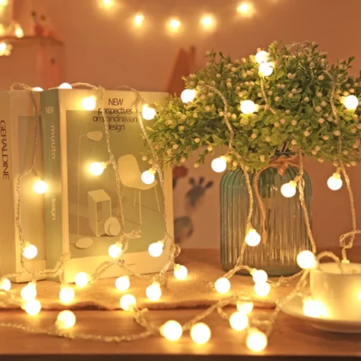 LED Ball String Lights For Indoor & Outdoor Décor