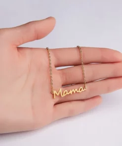 Letter Mama Necklace Gold Chain