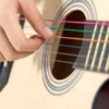 Multicolored Acoustic Guitar Strings