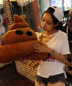 Plush Poop Emoji Pillow