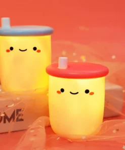 Boba Light Bulb Cup for Kids Room & Home Decoration