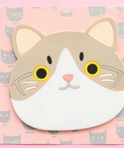 Cat Shaped Tea Coaster Cup Mat