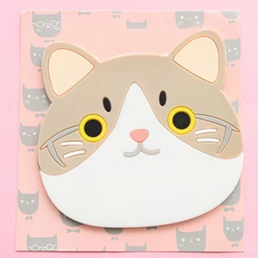 Cat Shaped Tea Coaster Cup Mat