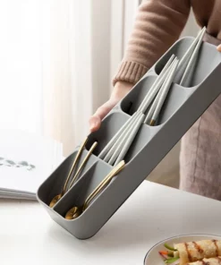 Compact Cutlery Organizer Kitchen Drawer Tray