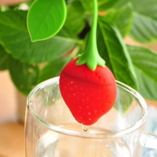 strawberry silicone tea infuser