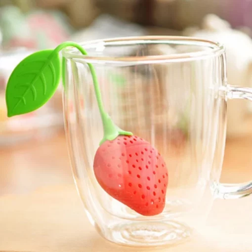 strawberry silicone tea infuser