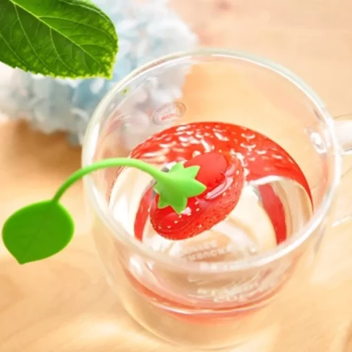 strawberry silicone tea infuser