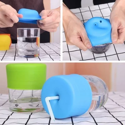 Spill-Proof Elephant Sippy Cup Lids