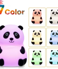 7 Color Baby Panda Night Light