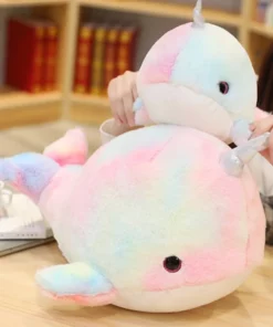 Cute Rainbow Narwhals Plush