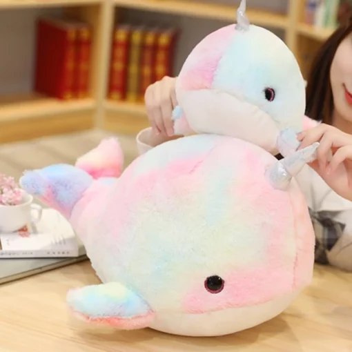 Cute Rainbow Narwhals Plush