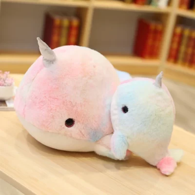 Cute Rainbow Narwhals Plush