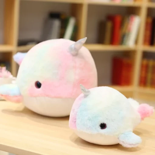 Cute Rainbow Narwhals Plush