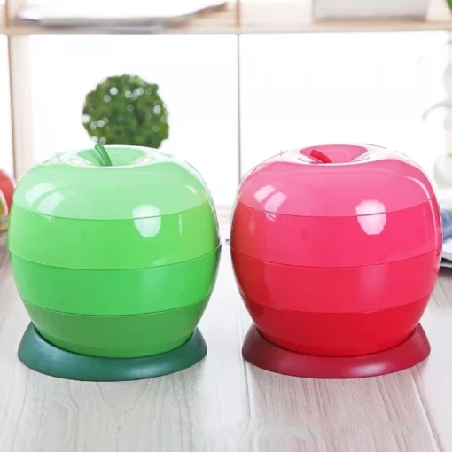 Space-Saving Apple Shaped Container