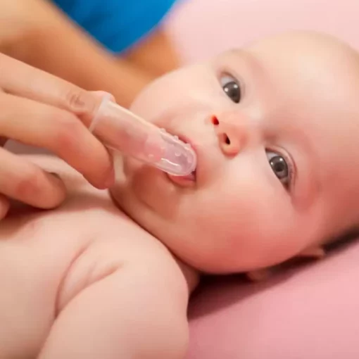 Dual-Sided Silicone Infant Finger Toothbrush