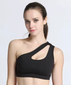 One Shoulder Sports Bra Top