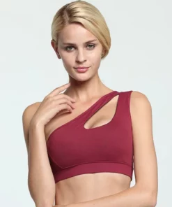 One Shoulder Sports Bra Top