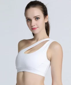 One Shoulder Sports Bra Top