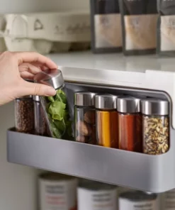 Under Shelf Pull Down Sliding Spice Rack