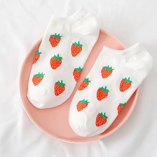 Cute Strawberry Socks - Image 4