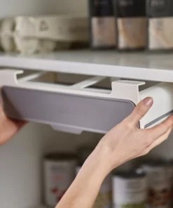 Under Shelf Pull Down Sliding Spice Rack