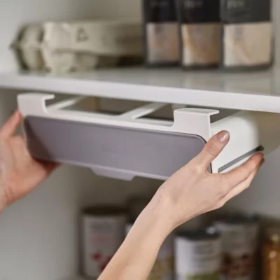 Under Shelf Pull Down Sliding Spice Rack