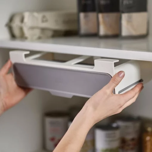 Under Shelf Pull Down Sliding Spice Rack