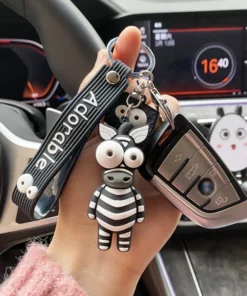 Animal-Shaped Funny Toys Car Keychain