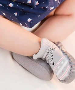 Lovable Soft Leather Sole Baby Shoes Socks For Infants & Toddlers