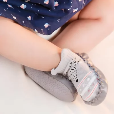 Lovable Soft Leather Sole Baby Shoes Socks For Infants & Toddlers