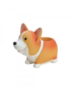 Cute Resin Corgi Planter Flower Pot