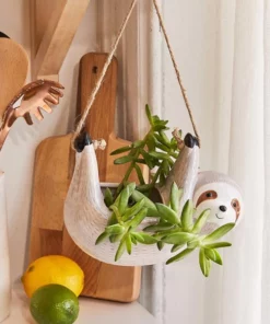 Sloth Hanging Planter For Succulents & Indoor Plants