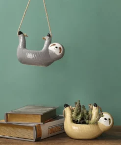 Sloth Hanging Planter For Succulents & Indoor Plants