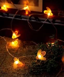 Battery Operated Honey Bee String Lights