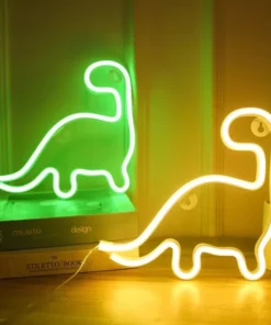 Cute Glowing Neon Dinosaurs Sign